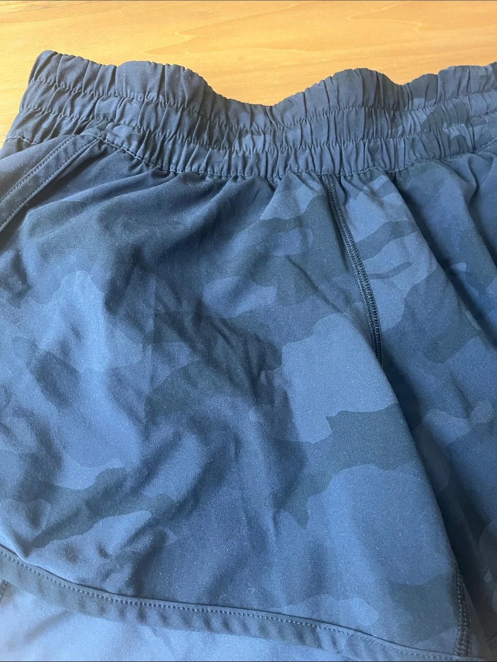 Lululemon Black Camo Athletic Shorts